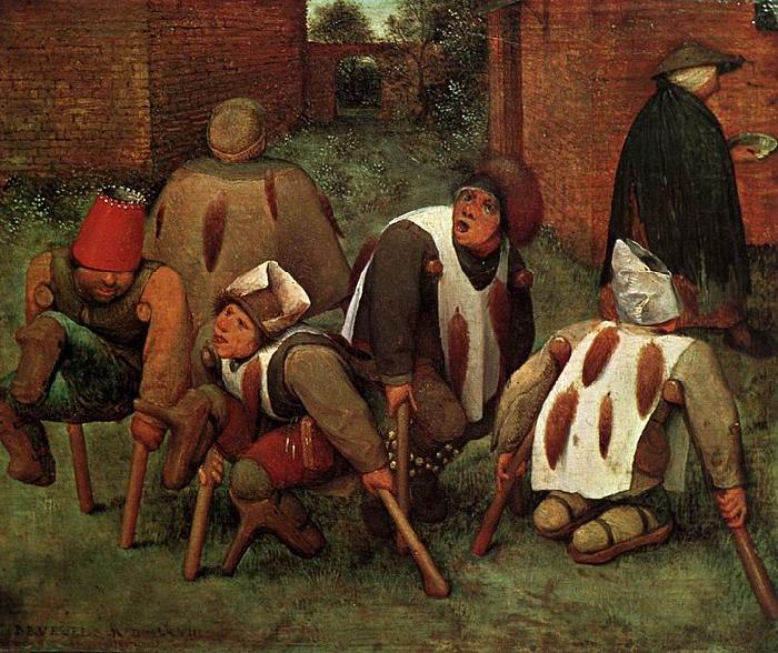 Pieter Bruegel the Elder The Cripples oil painting image